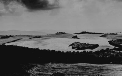 Paysage Toscan (version noir et blanc)